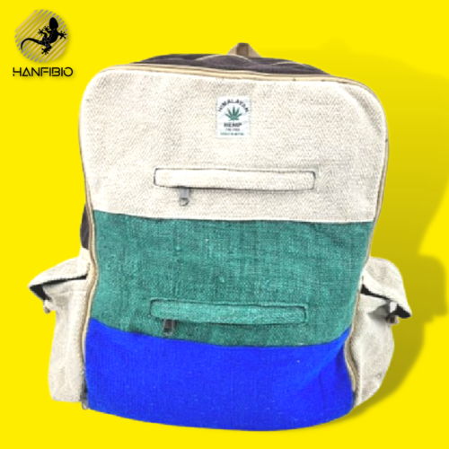Zaino a 3 colori in Canapa Naturale – Himalayan