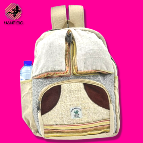 Mini Zaino in Canapa Naturale colorato – Himalayan
