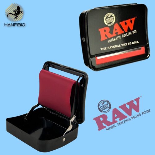 Macchinetta Per Rollare con Box – Nera – RAW