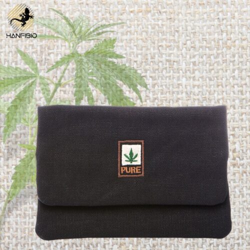 Portatabacco in Canapa e Cotone – Black – PURE