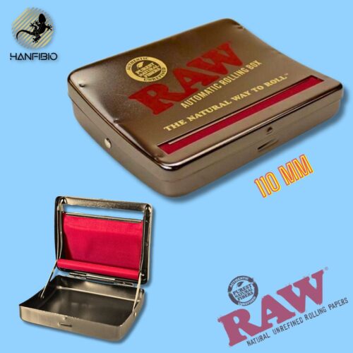 Macchinetta Per Rollare con Box 110mm – Nera – RAW