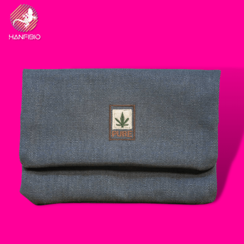 Porta tabacco naturale in canapa e cotone biologico – Pure – Blu