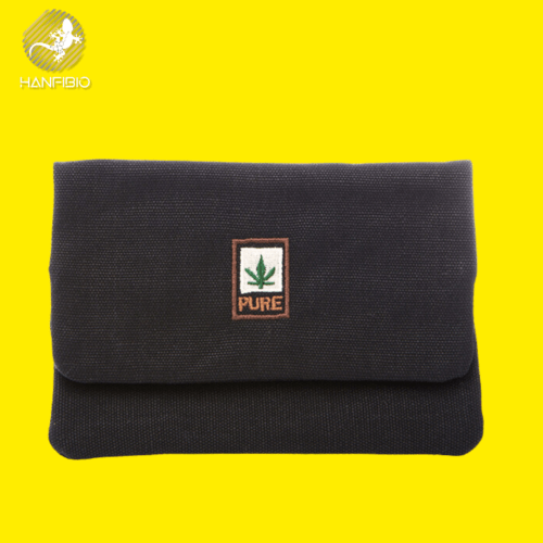 Porta tabacco naturale in canapa e cotone biologico – Pure – Nero